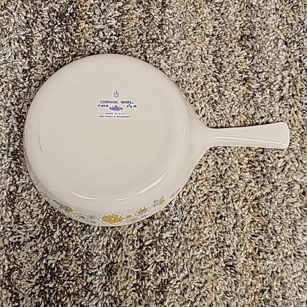 Corning Ware *Floral Bouquet Skillets *Set of 2 *P-83-B * 6½